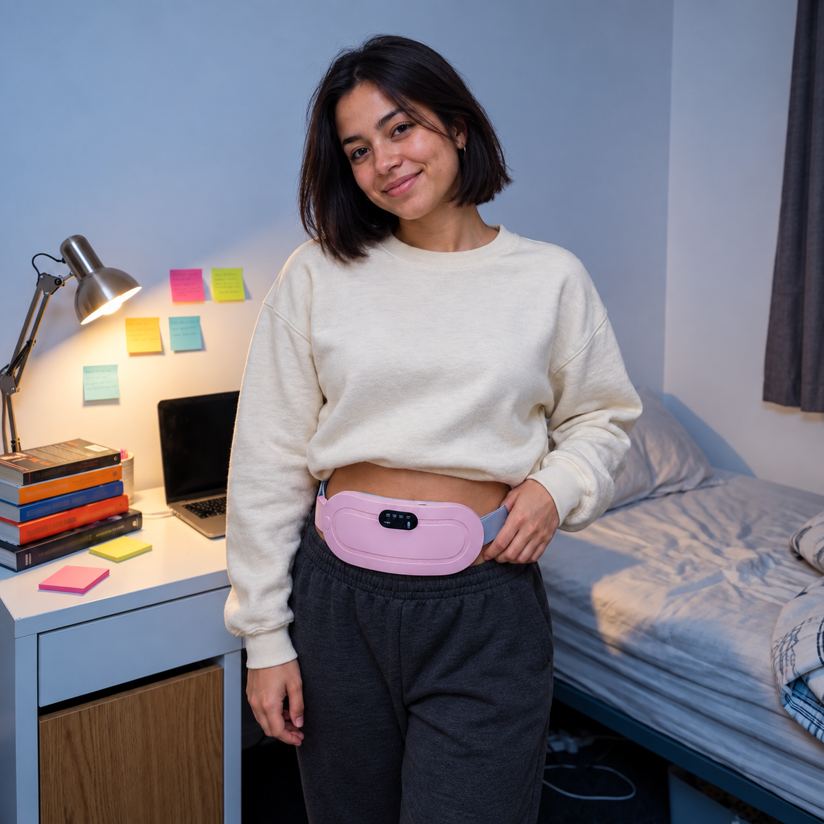 VentreDouceur™ – Ceinture Chauffante Menstruelle avec Massage Vibrant