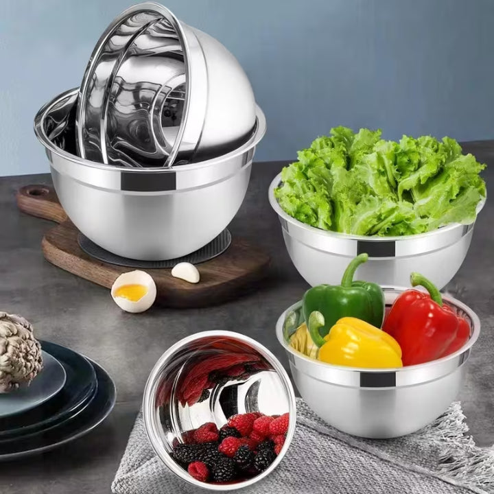 Dernier Jour -50% | CookEase™ Set de Bols en Acier Inoxydable (5 Pièces)