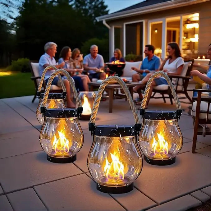 SoleilFlamme™ – Lampe Solaire Décorative Effet Flamme