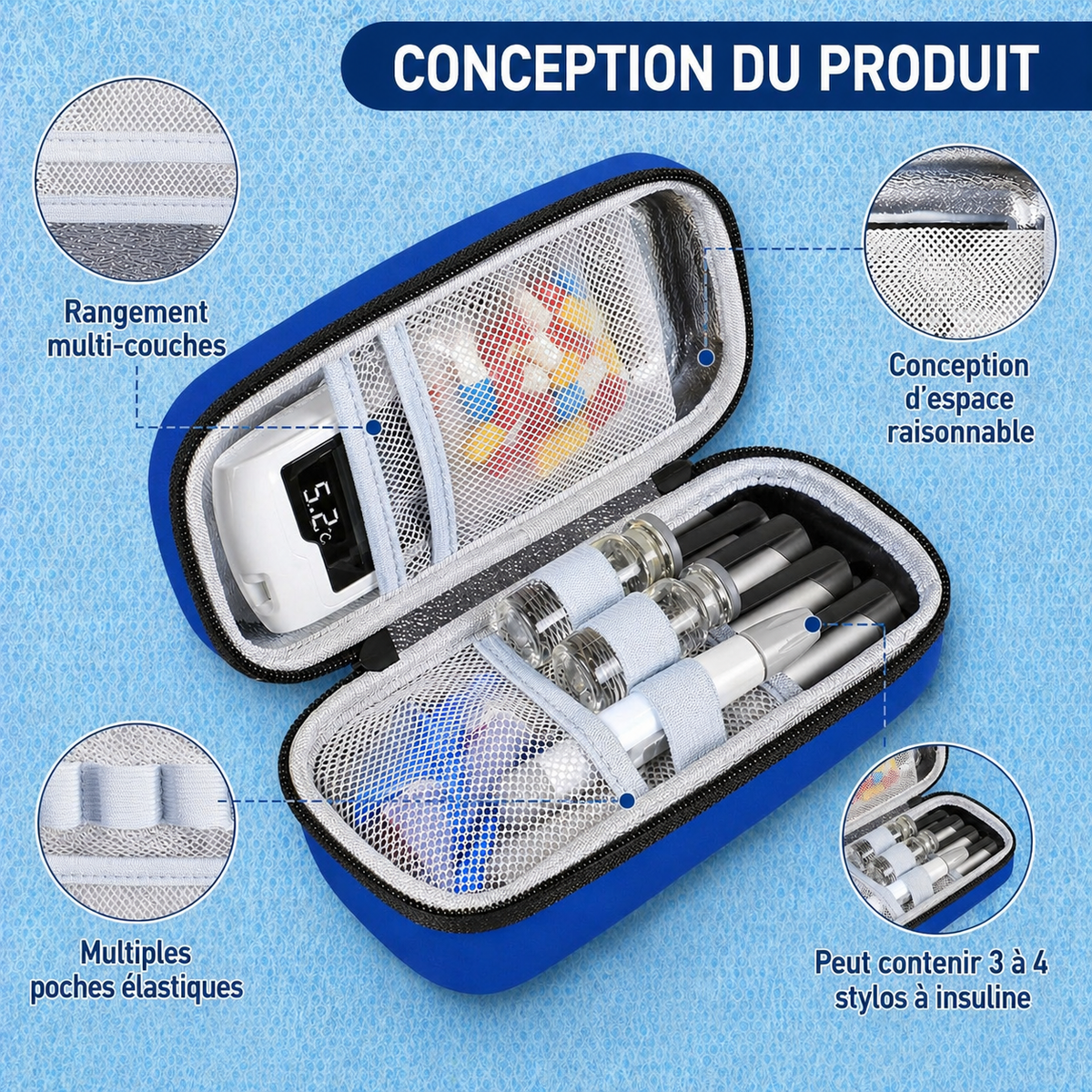 InsuliFrais™ – Pochette Isotherme pour Insuline