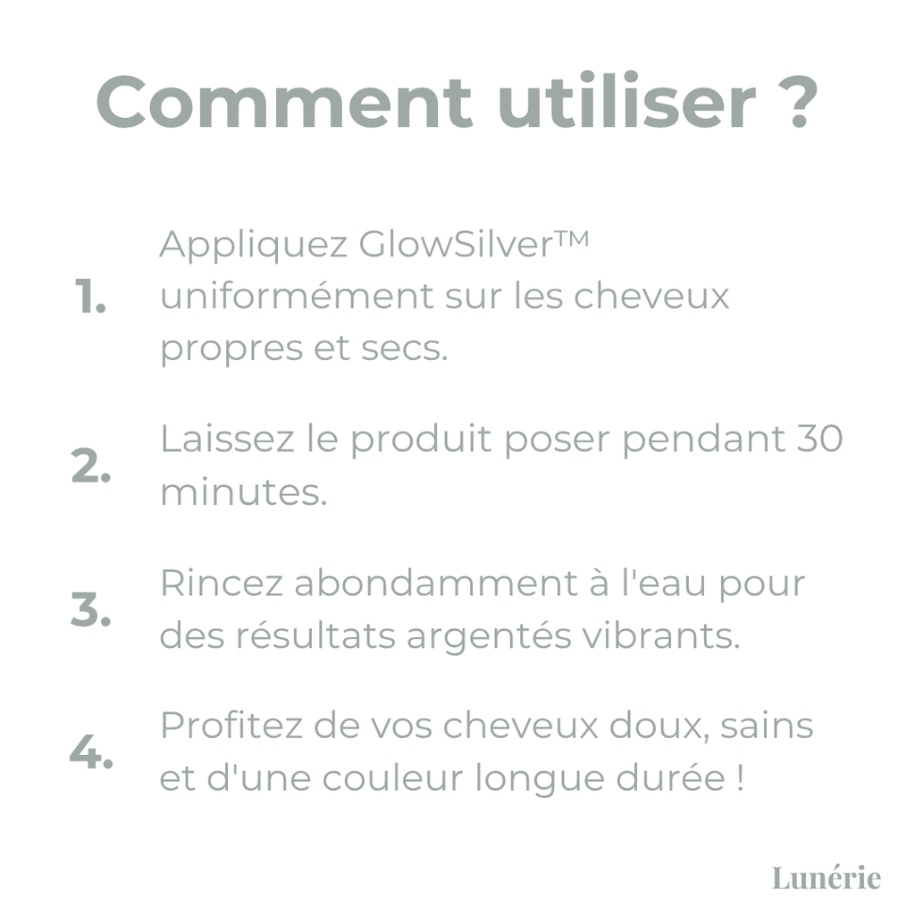 1 ACHETÉ =  1 OFFERT | GlowSilver™ Teinture Capillaire Naturelle 2-en-1