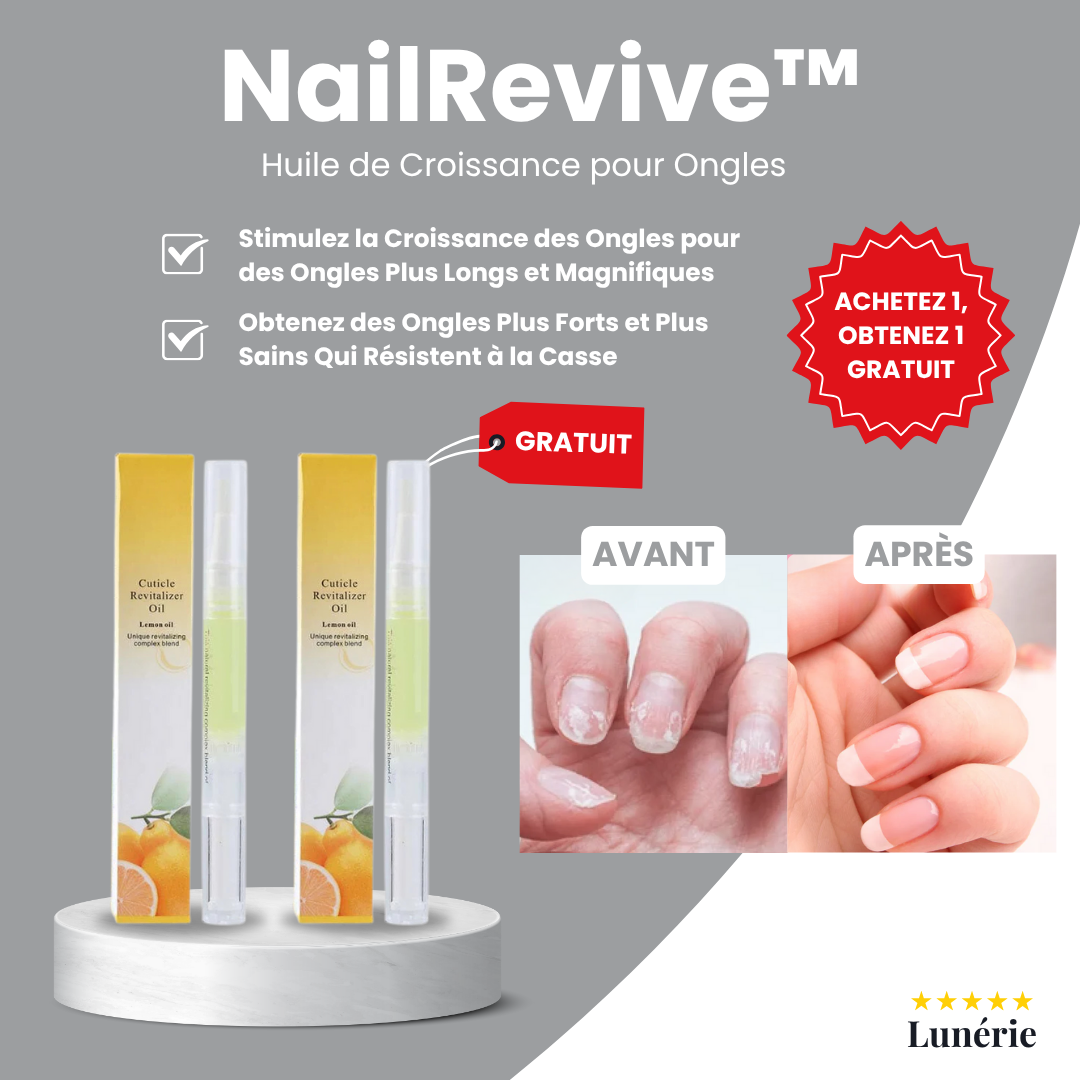 1 ACHETÉ = 1 OFFERT | NailRevive™ - Huile de Croissance pour Ongles