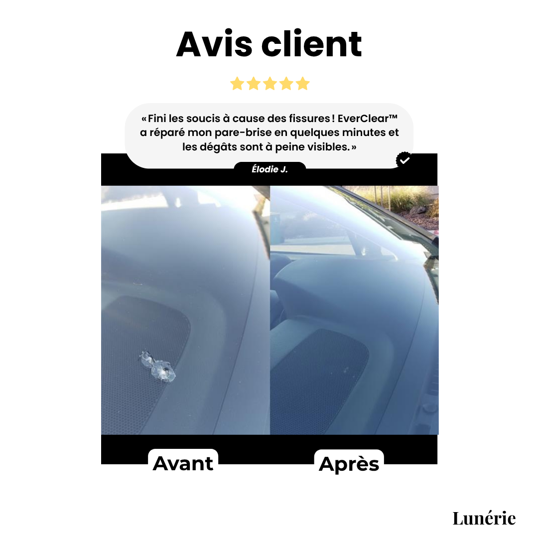 Dernier Jour -50% | EverClear™ Kit de réparation pour verre
