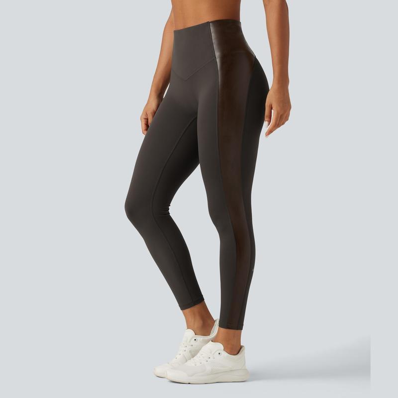 SilhouetteÉlégance™ – Legging Sculptant en Similicuir à Taille Haute