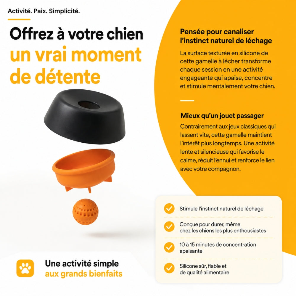 MiamZen™ – Écuelle Interactive Ralentisseuse pour Chiens
