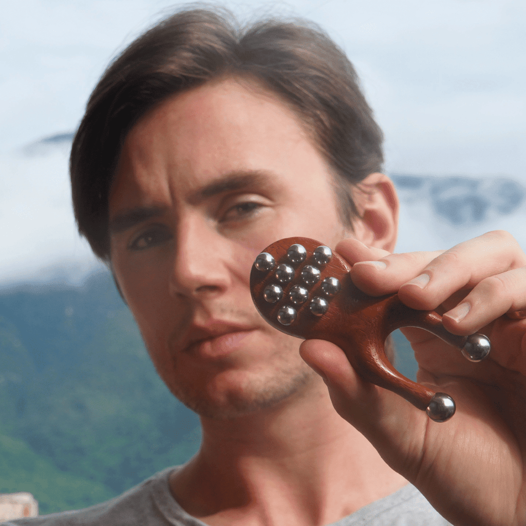 AcupressBois™ – Masseur d’Acupression en Bois et Acier Inoxydable