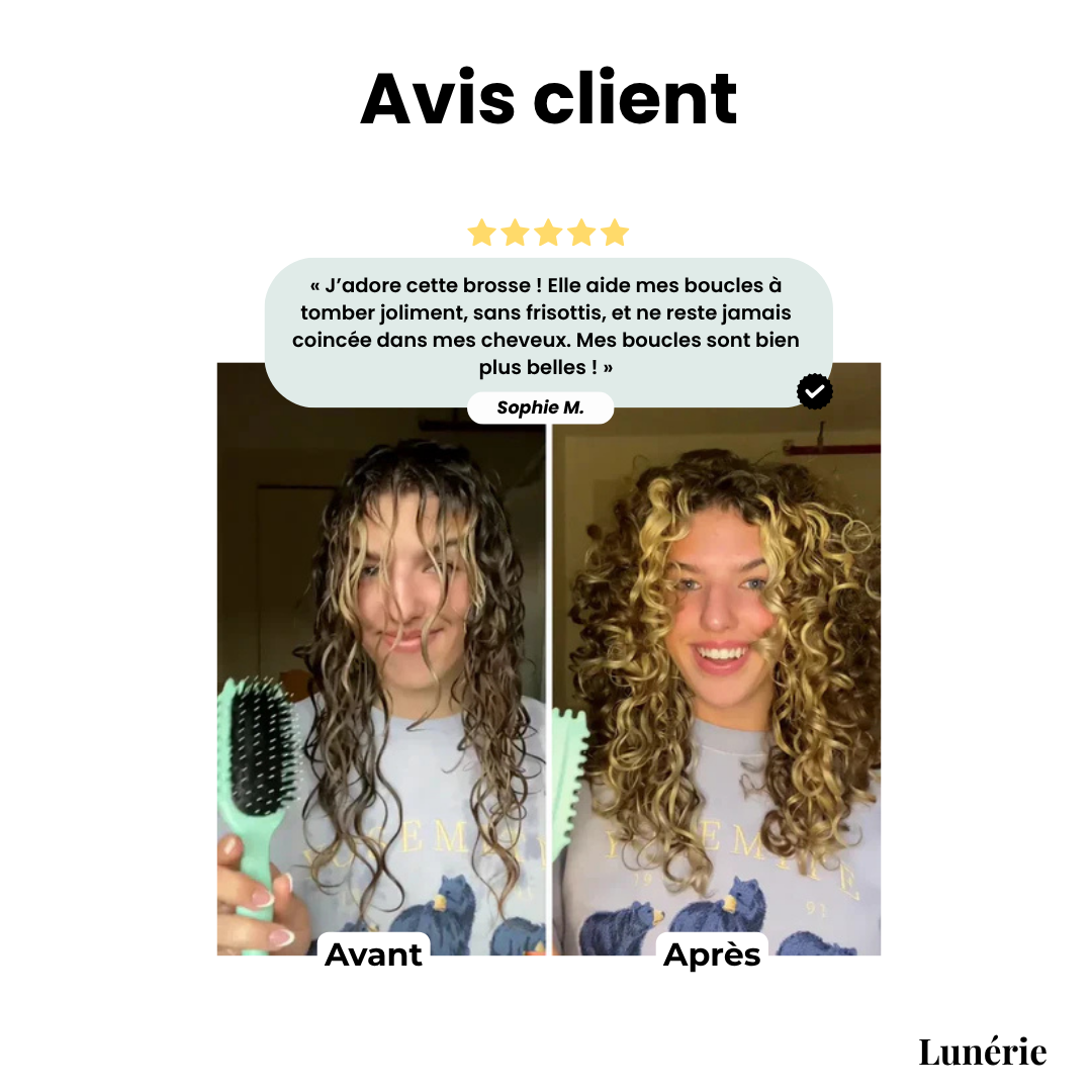 Dernier Jour -50% | CurlEase™ Brosse Définissante pour Boucles