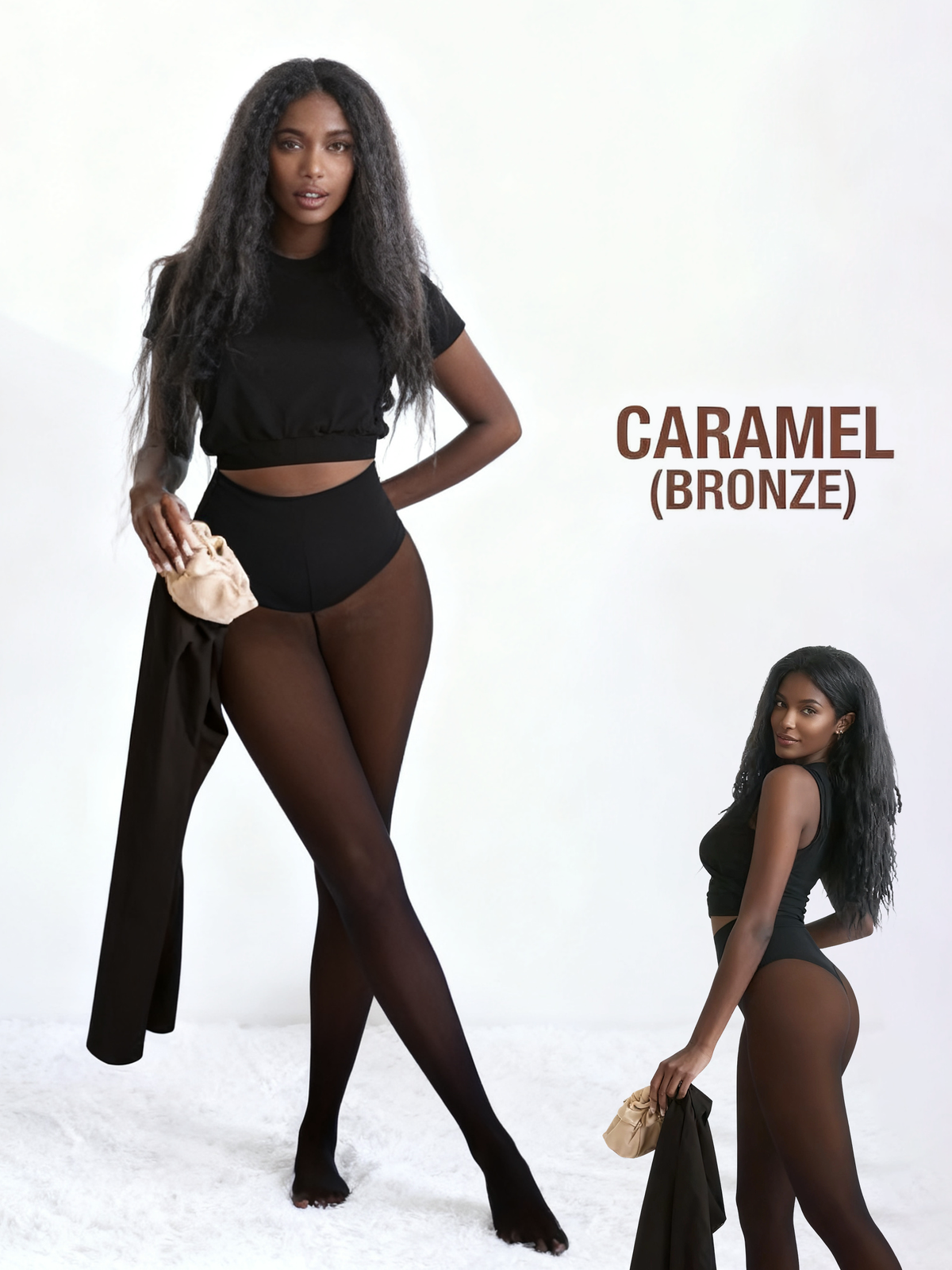 DouceSilhouette™ – Legging Polaire Chaud Sans Coutures Apparentes