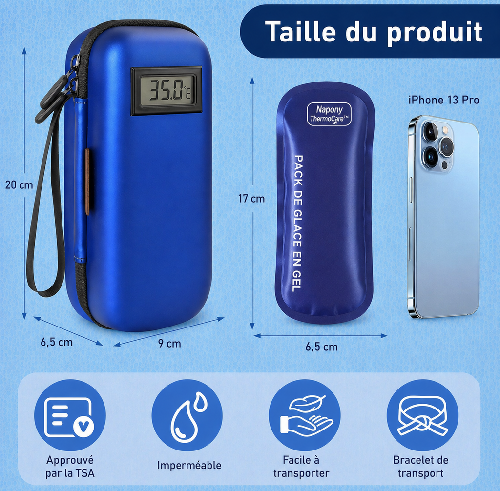 InsuliFrais™ – Pochette Isotherme pour Insuline