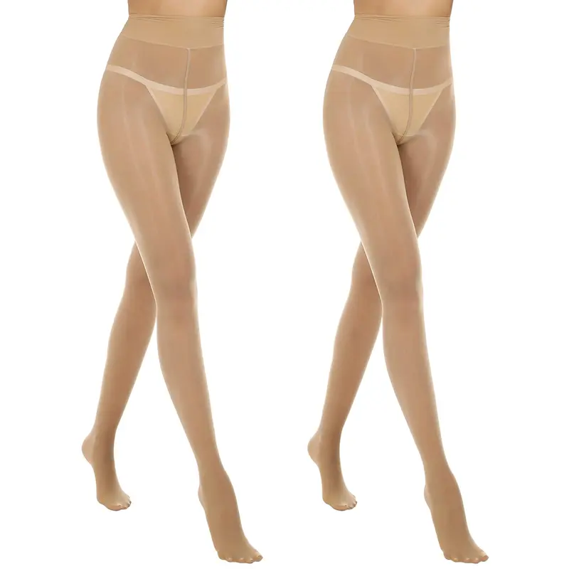 Élancéa™ – Collant Voile Sculptant à Taille Haute