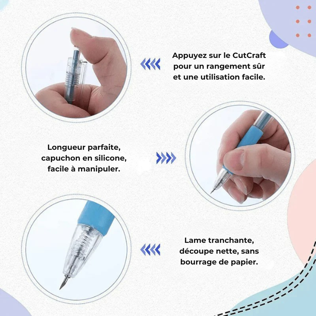 6+6 GRATUIT | CutCraft™ Stylo-Cutters Ultra-Précis