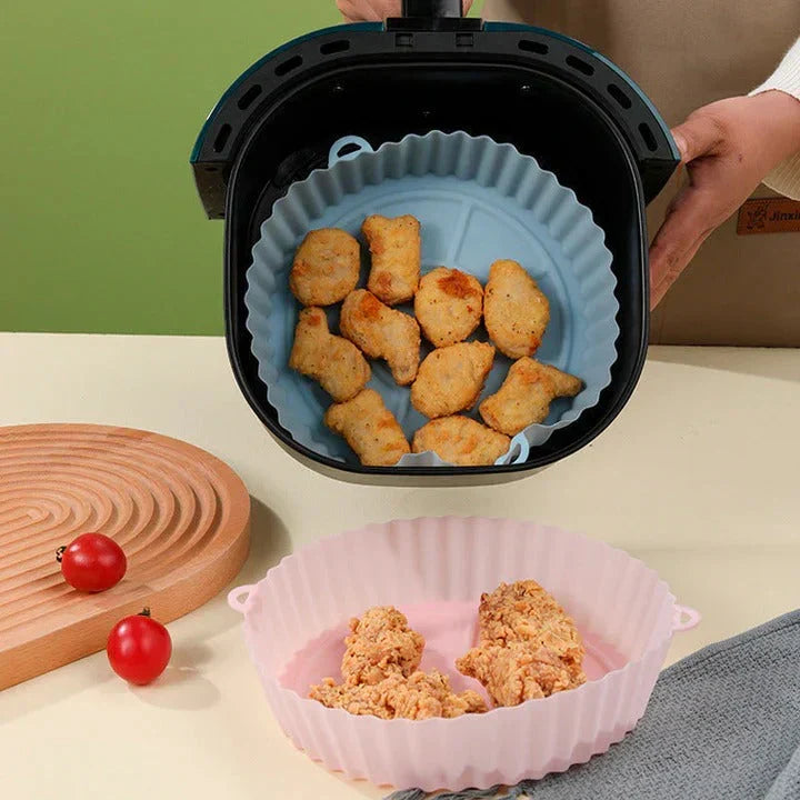Dernier Jour -50% | CookFlex™ Plateaux Silicone pour Friteuse à Air