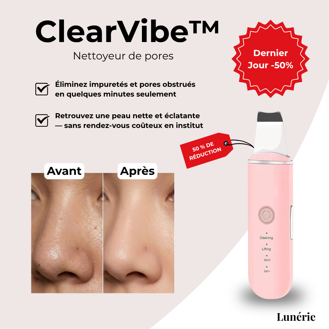 Dernier Jour -50% | ClearVibe™ Nettoyeur de pores
