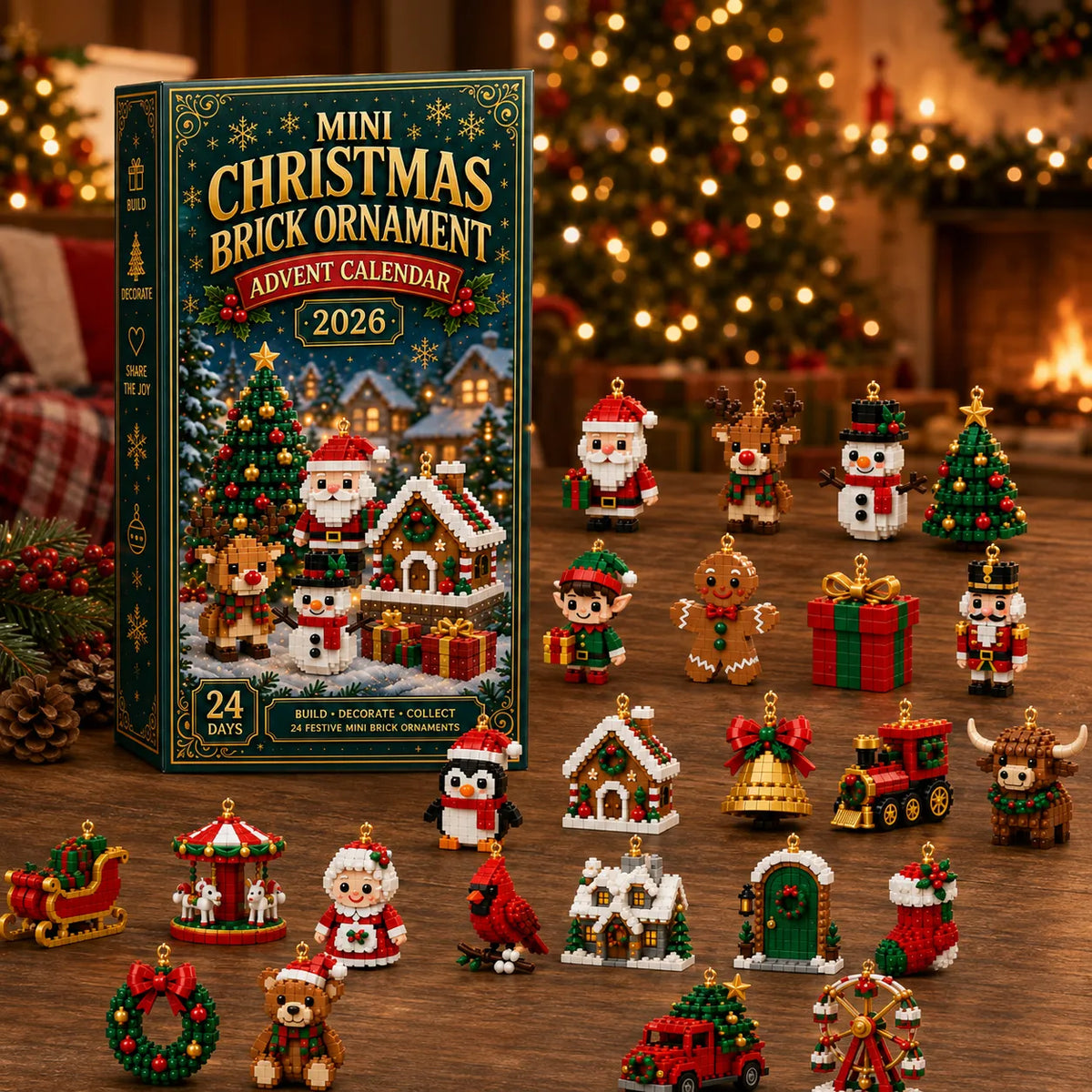 FestiveBuild™ – Calendrier de l’Avent de Noël en Mini-Briques à Construire