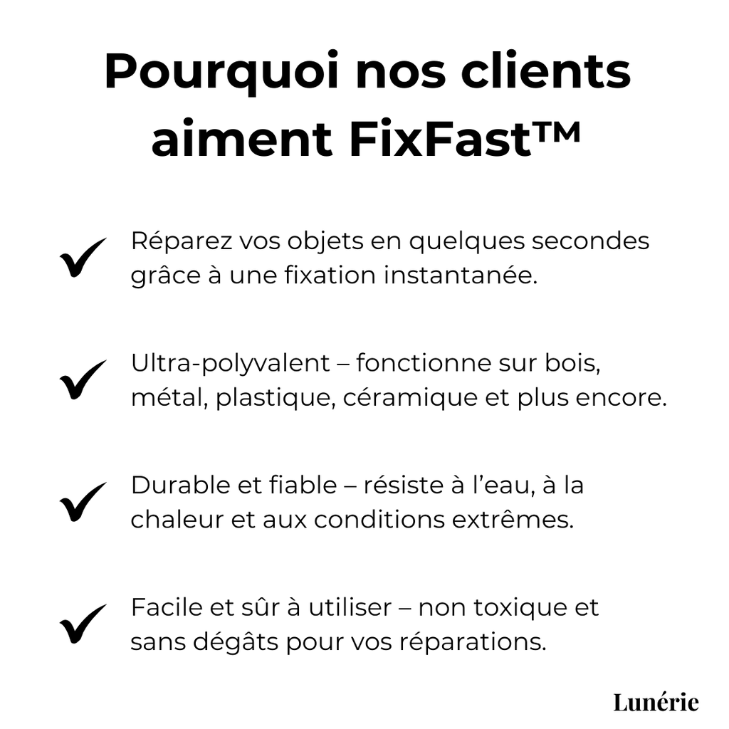 1+1 OFFERT | FixFast™ Colle Réparatrice Tout Usage