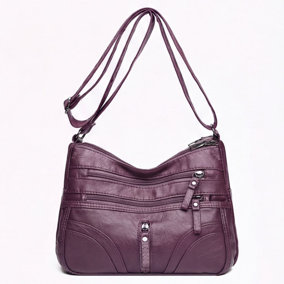 Dernier Jour -50% | Brooklyn™ Sac bandoulière multi-poches en cuir souple