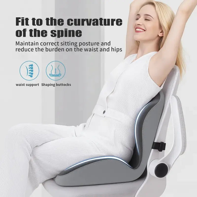 Assiséa™ – Coussin Ergonomique avec Soutien du Dos