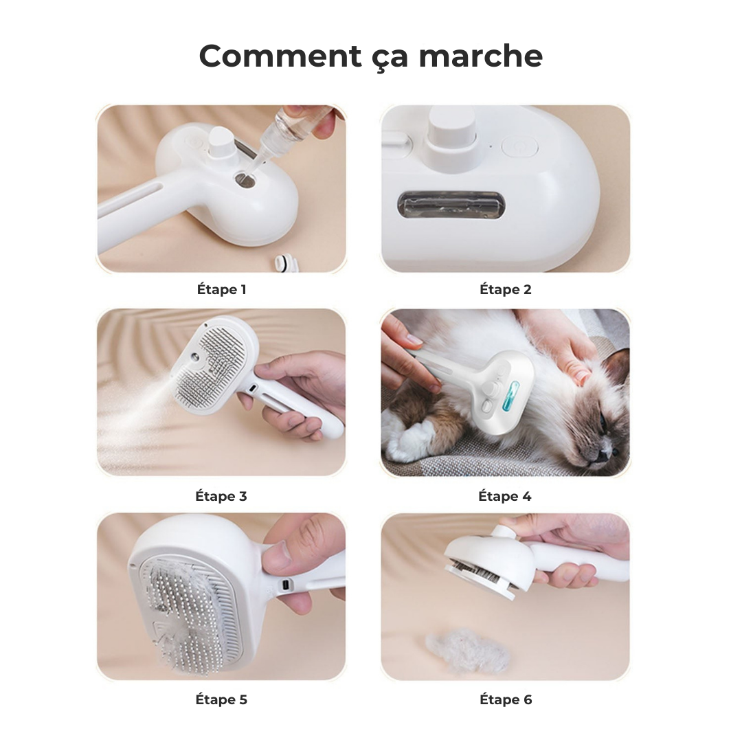 Dernier Jour -50% | CoatGlow™ Brosse de Toilettage pour Animaux