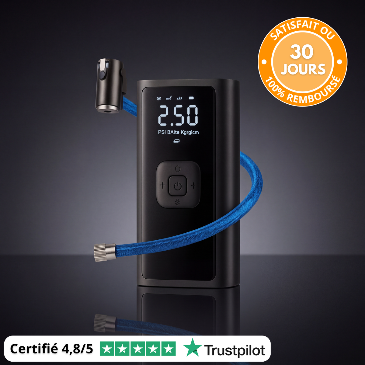 GonfleMax™ – Compresseur d’Air Portable Rechargeable