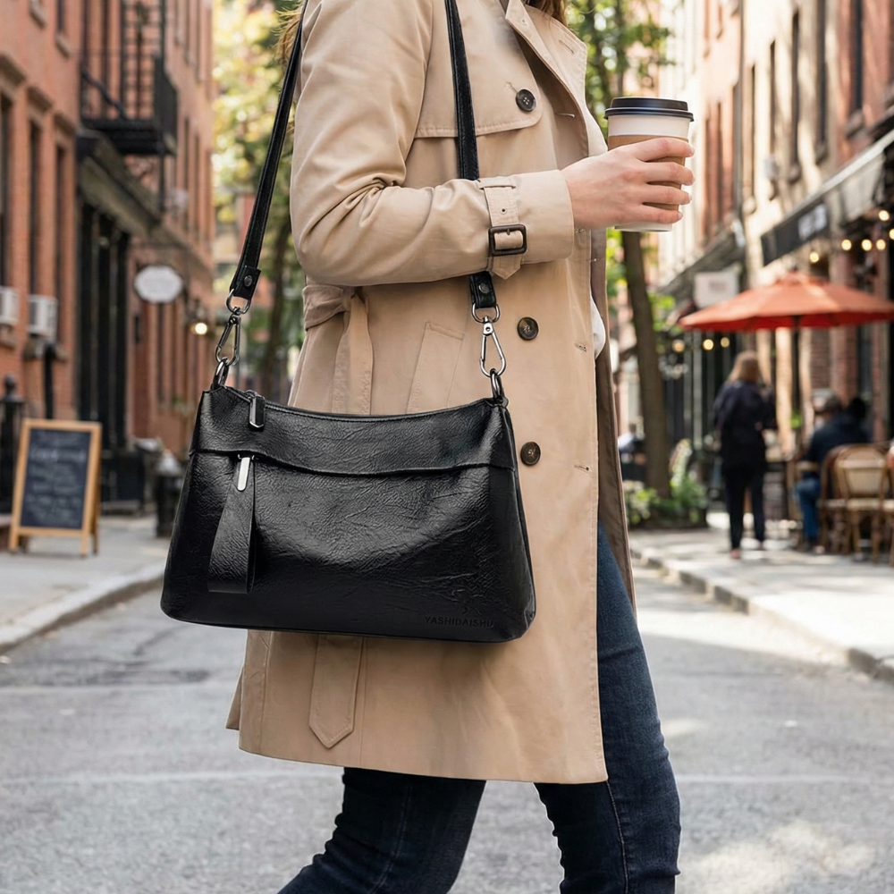 Dernier Jour -50% | Avery™ Sac bandoulière en cuir souple