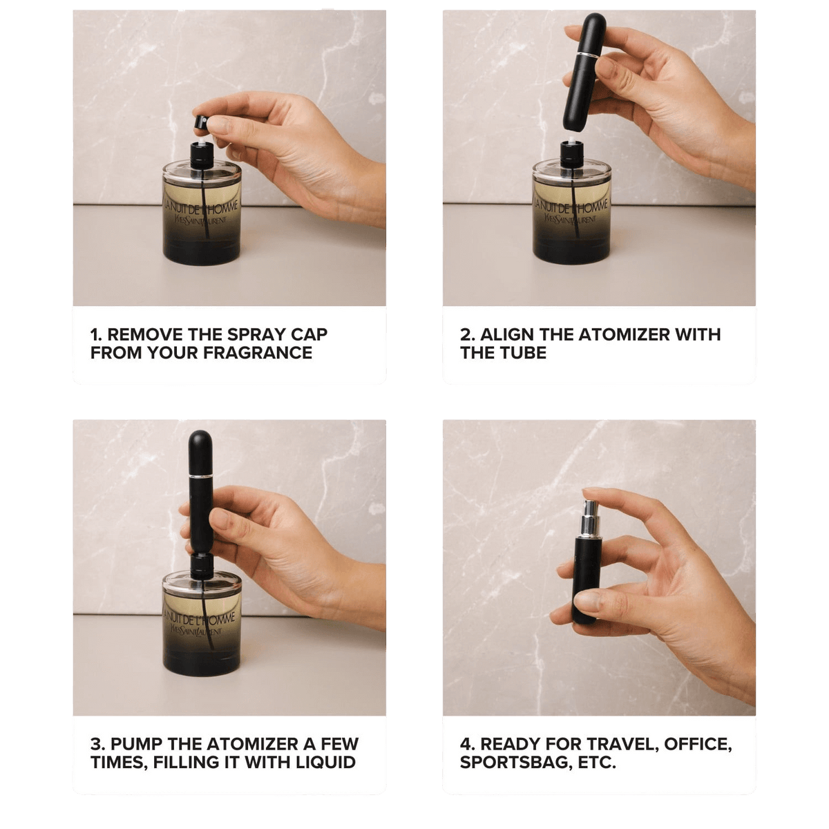 1 + 1 GRATUIT | FragranceFlow™ Flacons de Recharge Mini Parfum