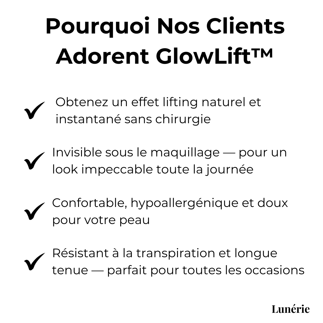 Dernier Jour -50% | GlowLift™ Bande Lifting Visage Invisible (40 pièces)