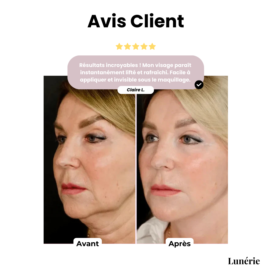 Dernier Jour -50% | GlowLift™ Bande Lifting Visage Invisible (40 pièces)