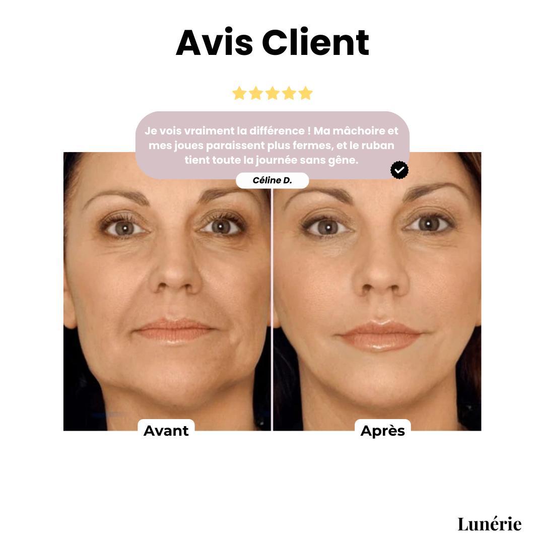 Dernier Jour -50% | GlowLift™ Bande Lifting Visage Invisible (40 pièces)