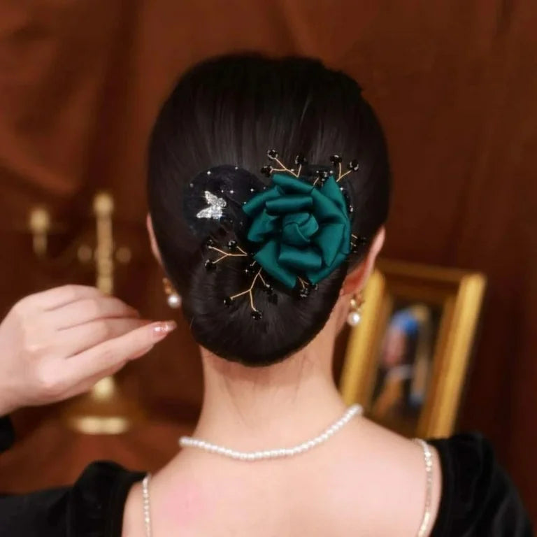 1+1 GRATUIT | SoftFlora™ Nœuds à cheveux floraux élégants