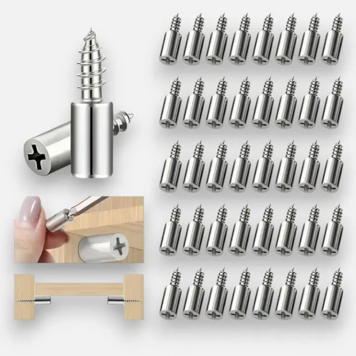 Dernier Jour -50% | EasyShelf™ Supports Auto-Perceurs pour Étagères Stables (40 pièces)