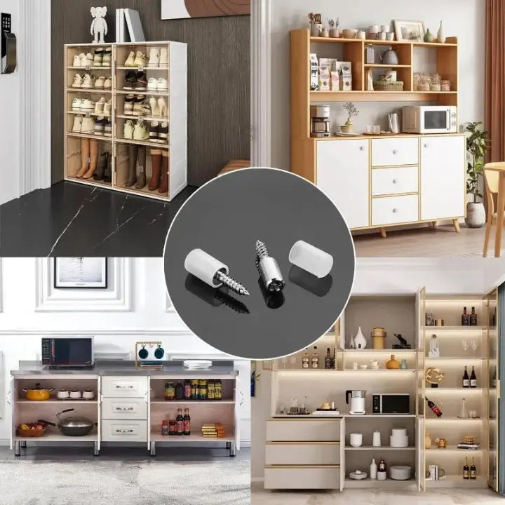 Dernier Jour -50% | EasyShelf™ Supports Auto-Perceurs pour Étagères Stables (40 pièces)