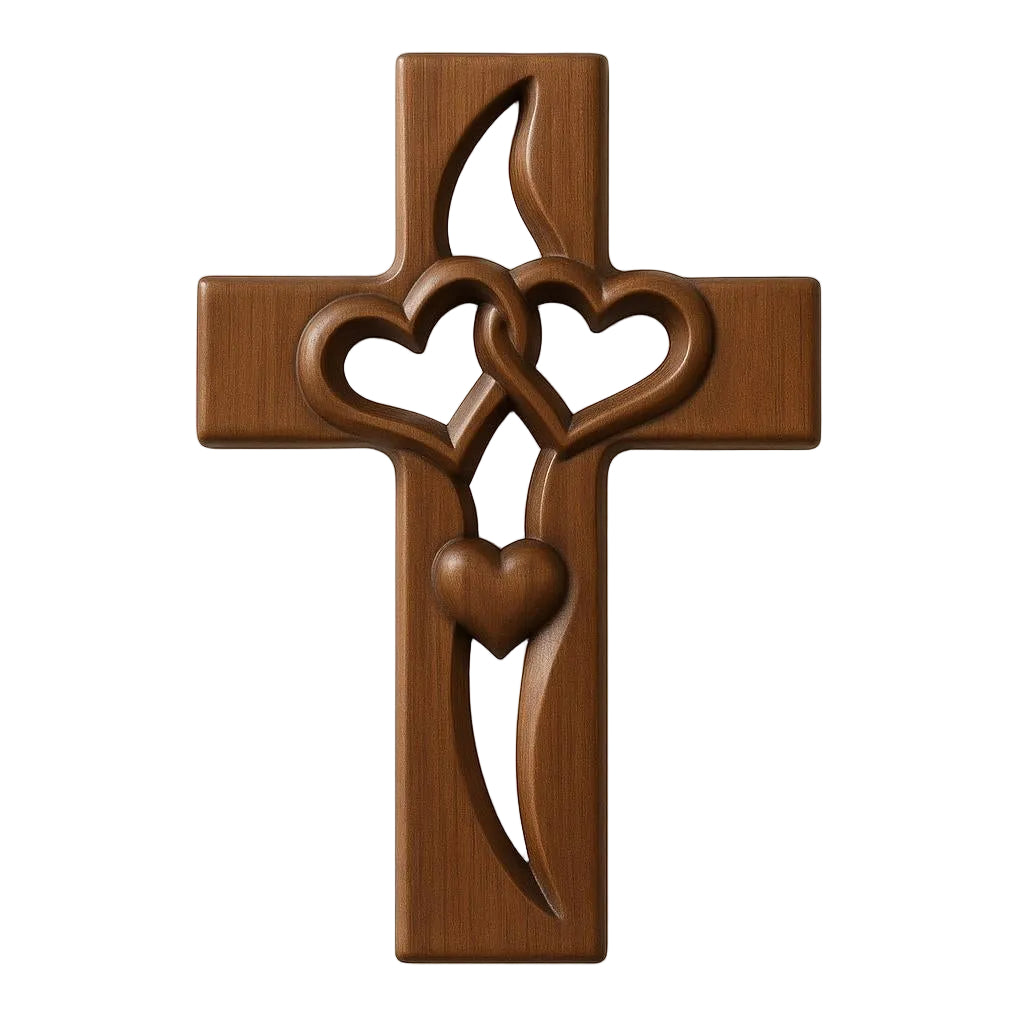 Dernier Jour -50% | EternalFaith™ Décoration murale en forme de croix avec cœur