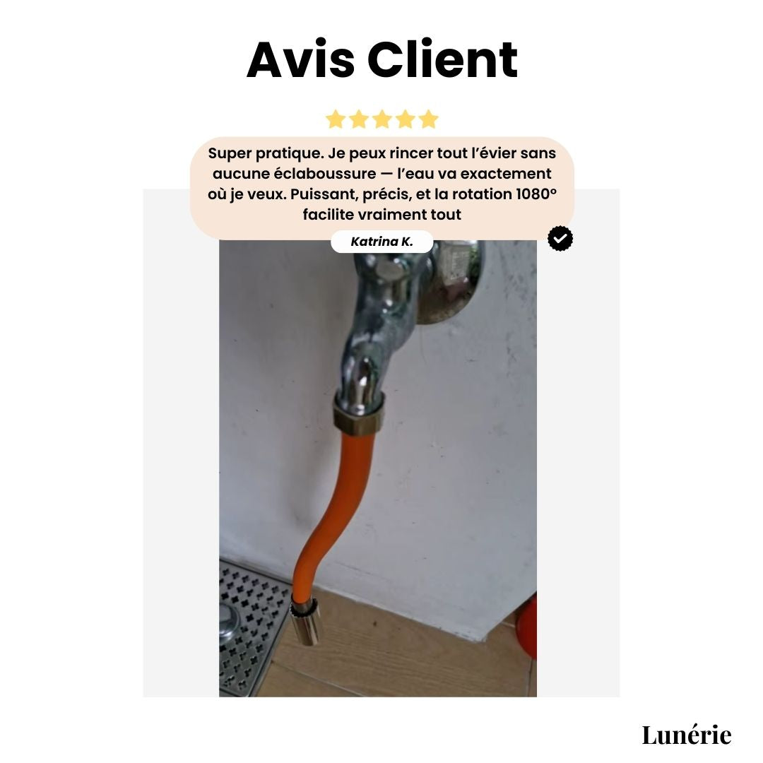 Dernier Jour -50% | AquaSpin™ Rallonge de robinet rotative à 360°