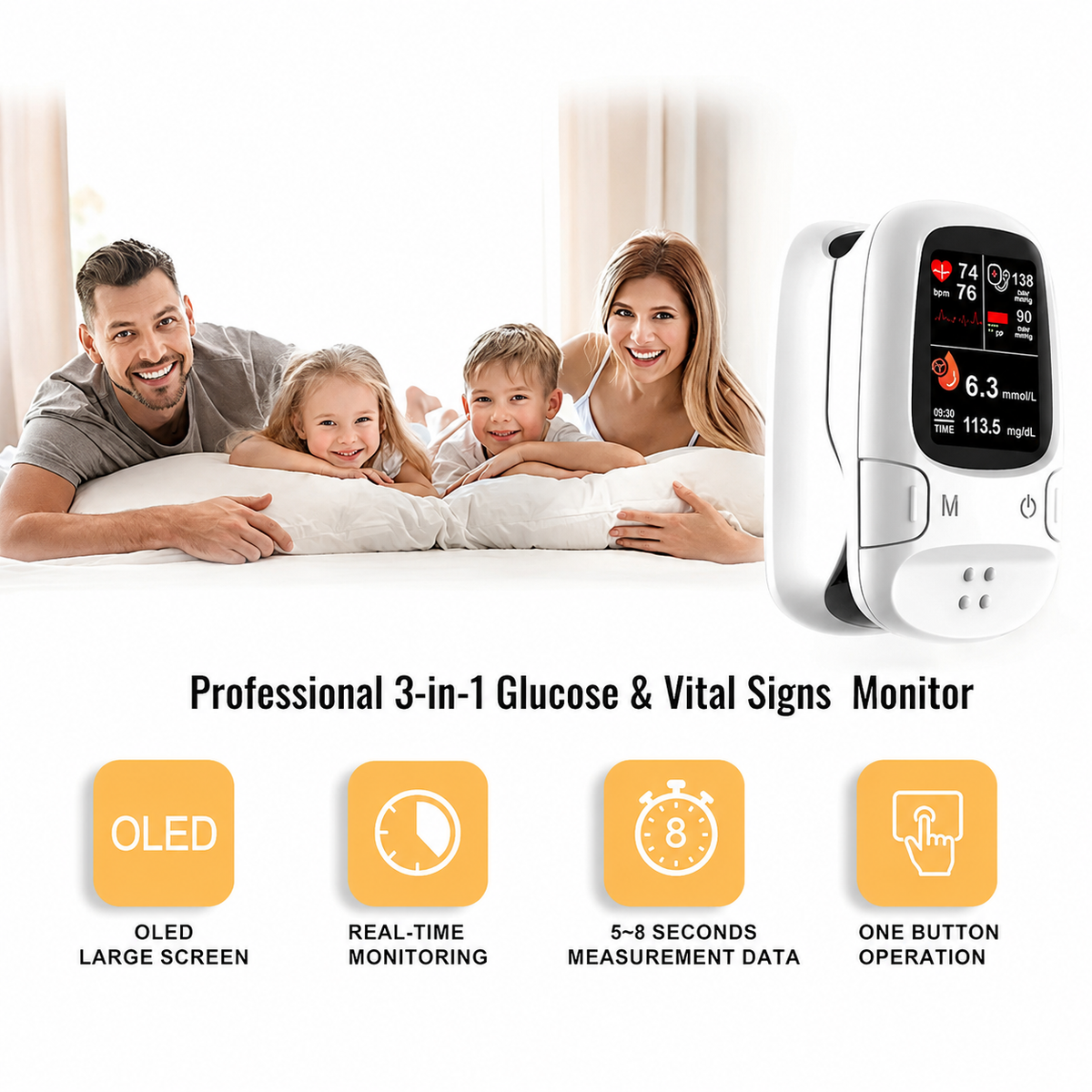 VitalSense™ Moniteur de santé – Pour des mesures simples et sans contact
