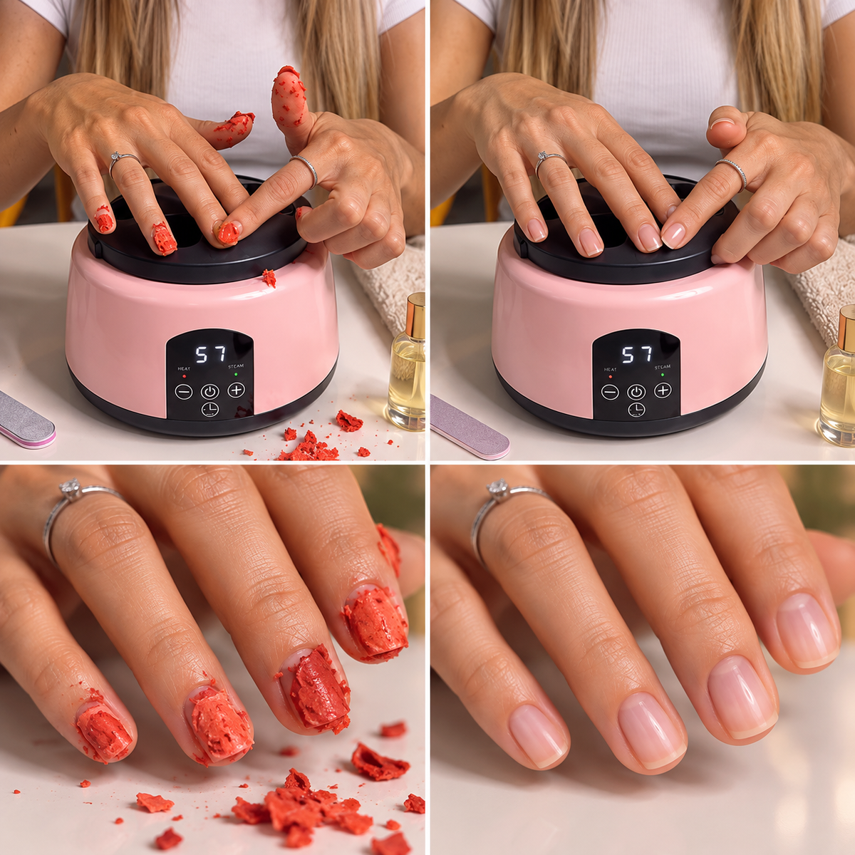 OngleVapeur™ – Appareil Électrique à Vapeur pour Retirer le Vernis à Ongles