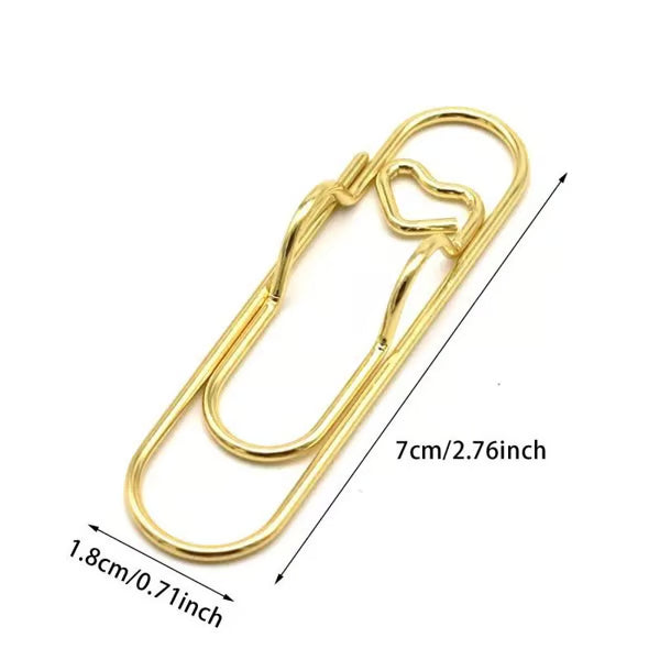 Dernier Jour -50% | CharmClip™ Clips stylés en forme de cœur pour stylos (6 pièces)