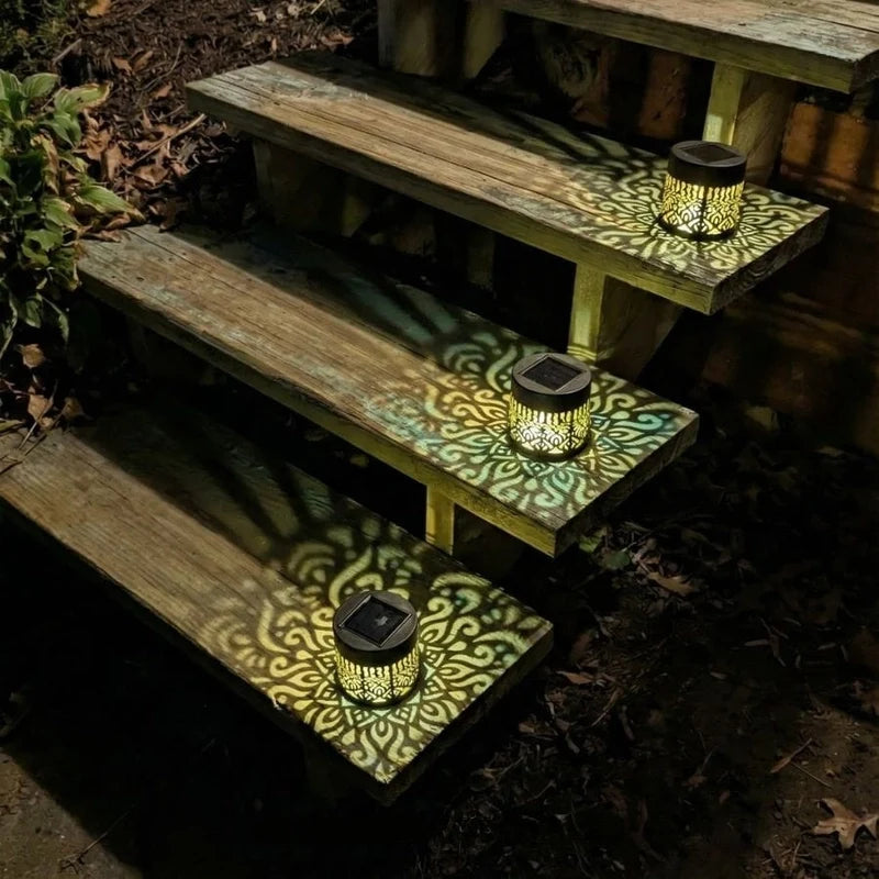 MandalaLueur™ – Lampe Solaire Décorative Effet Mandala