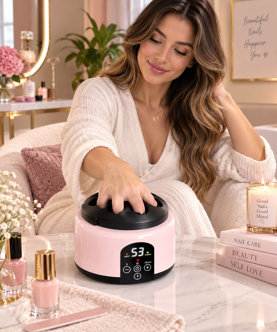 OngleVapeur™ – Appareil Électrique à Vapeur pour Retirer le Vernis à Ongles