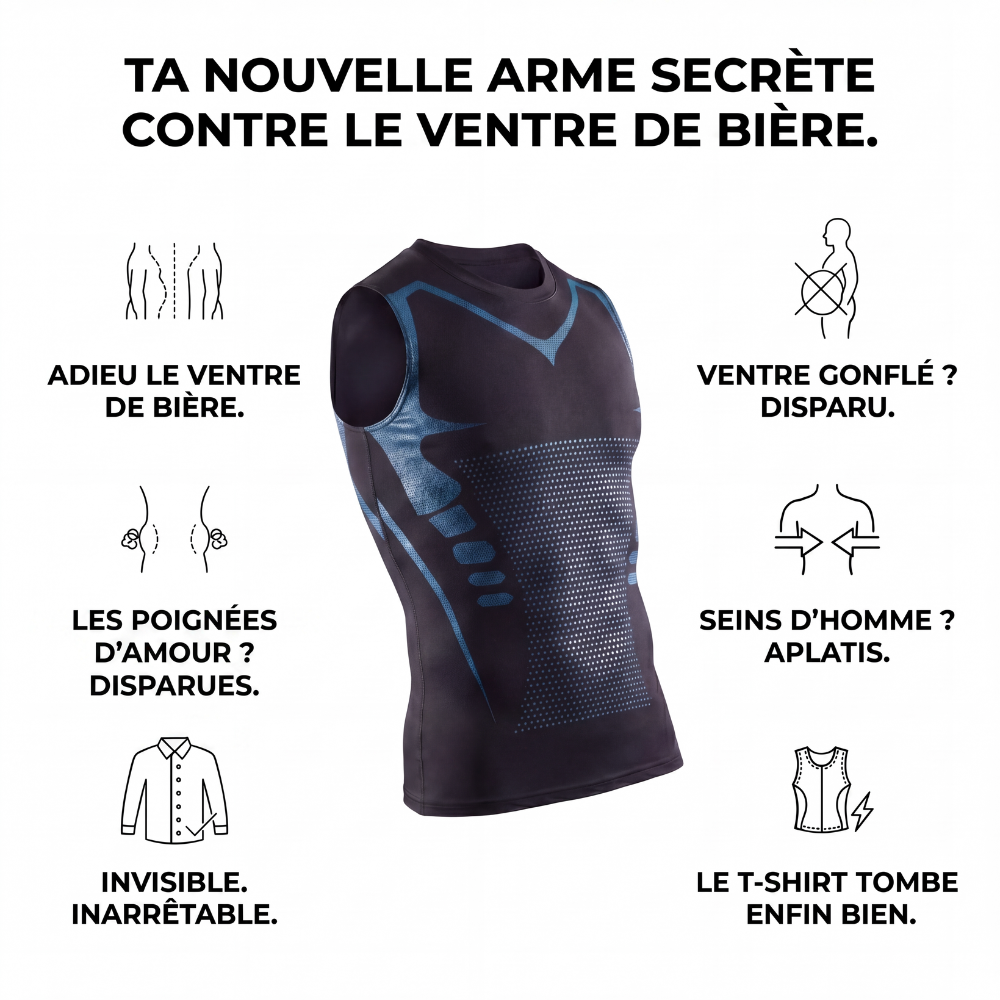 CorpsGainé™ – Débardeur de Compression Sculptant pour Homme