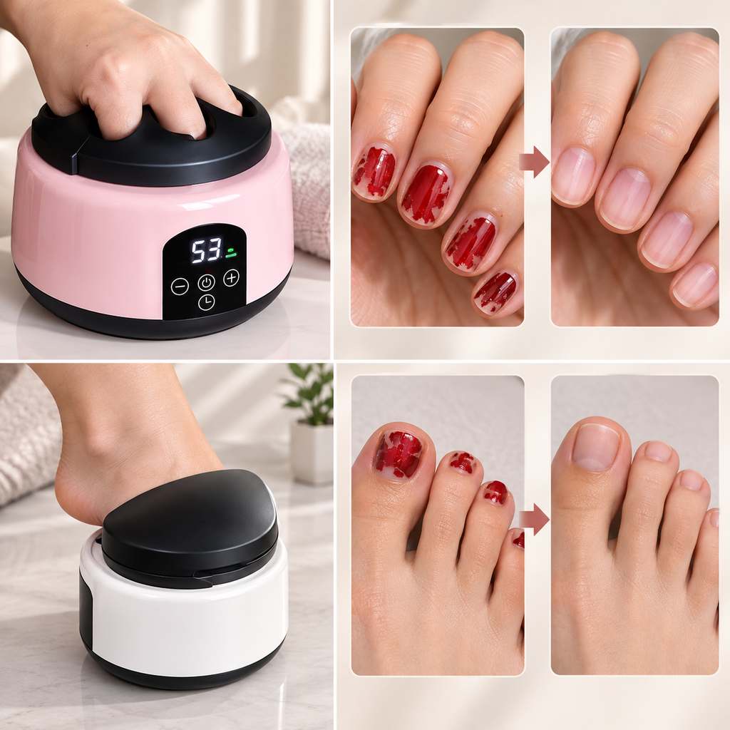 OngleVapeur™ – Appareil Électrique à Vapeur pour Retirer le Vernis à Ongles