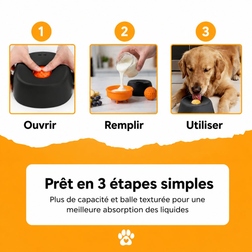 MiamZen™ – Écuelle Interactive Ralentisseuse pour Chiens