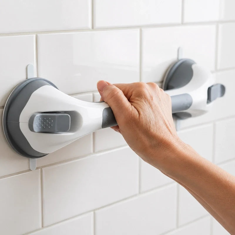 SûriGrip™ – Barre d’Appui à Ventouse pour Douche