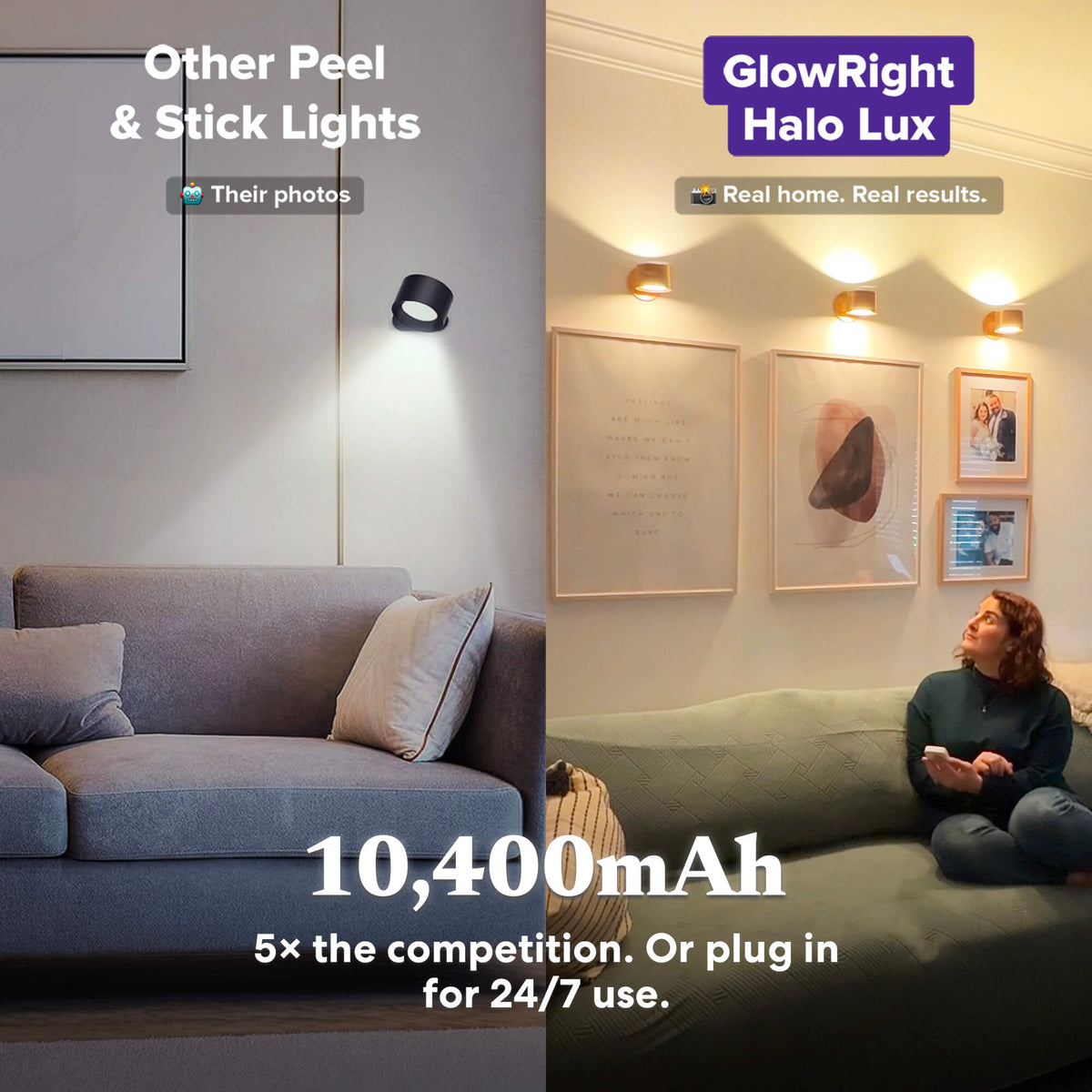 HaloLumière™ – Applique Murale LED Intelligente
