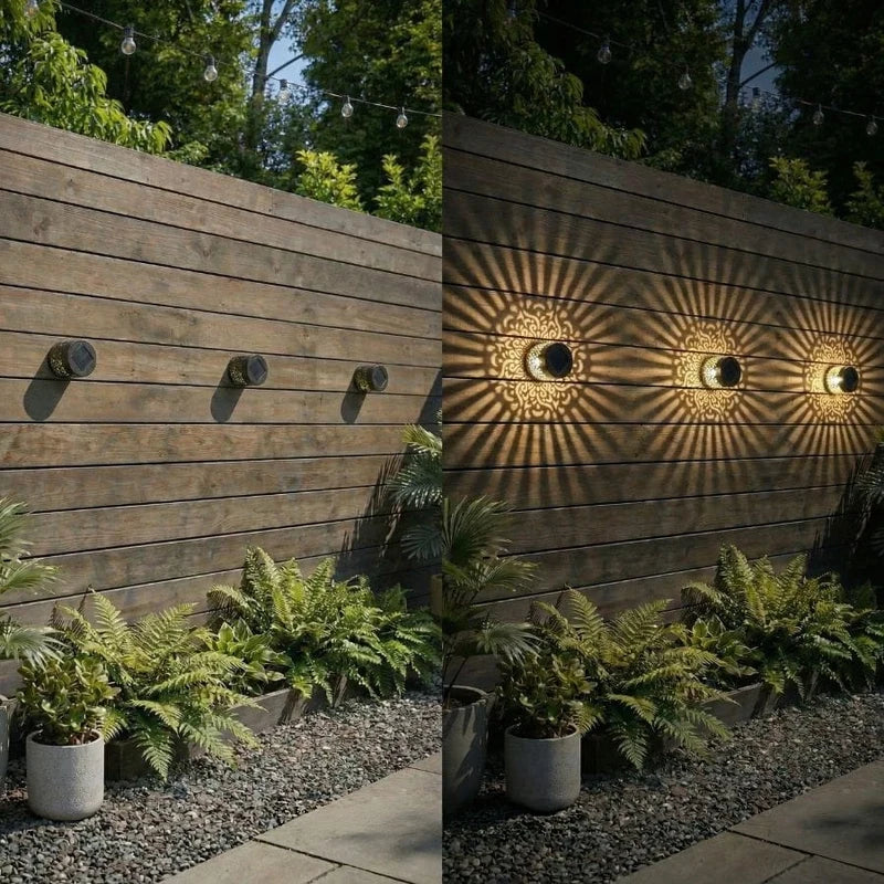 MandalaLueur™ – Lampe Solaire Décorative Effet Mandala