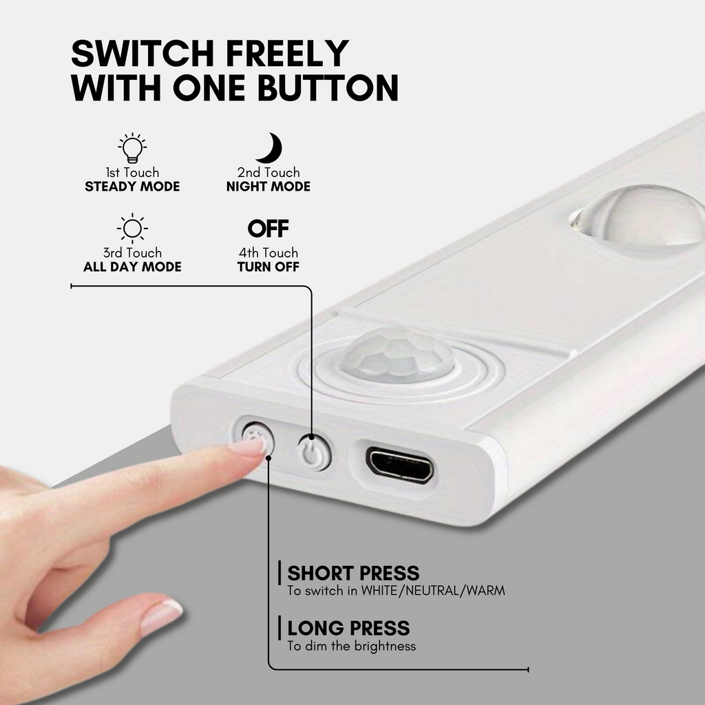50% DE RÉDUCTION I GlowSense™ Lampe LED Sans Fil à Détection