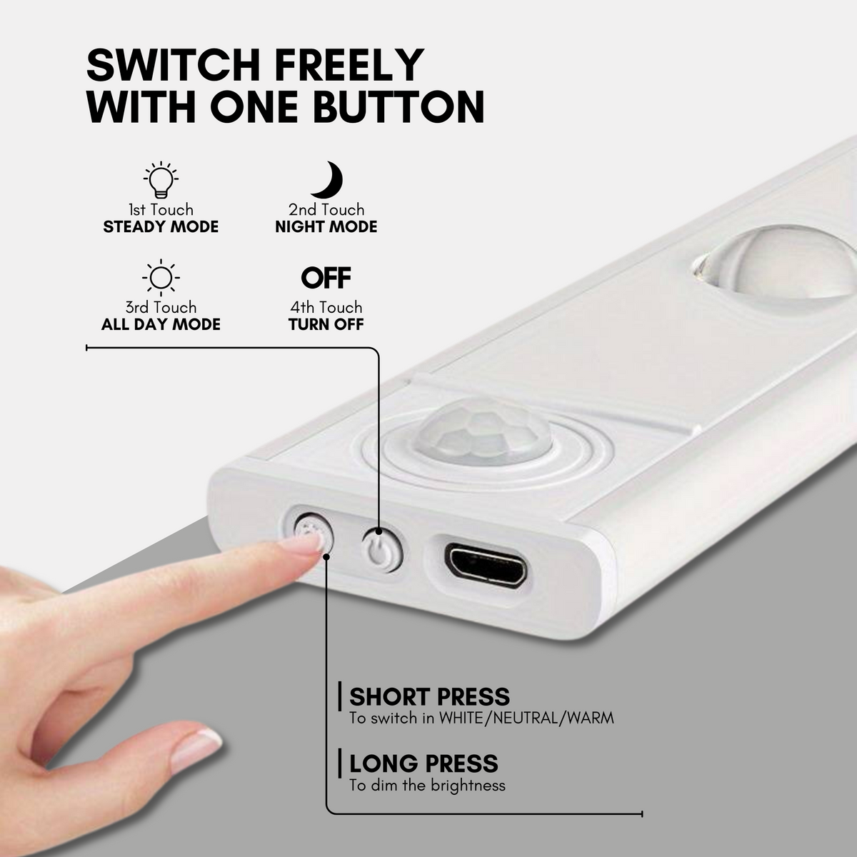 50% DE RÉDUCTION I GlowSense™ Lampe LED Sans Fil à Détection