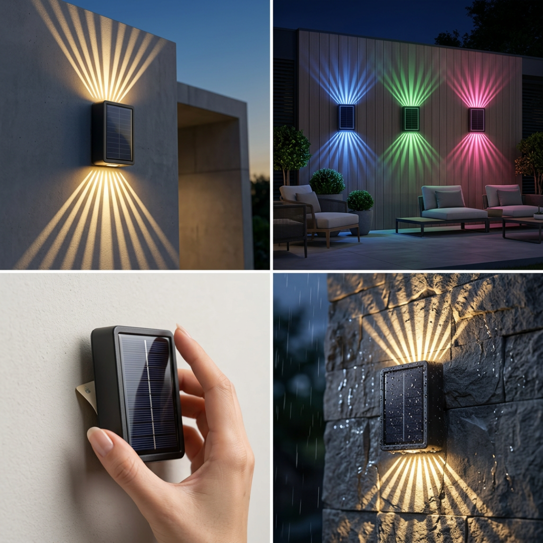 Dernier Jour -50% | GlowUp™ Lampe murale solaire