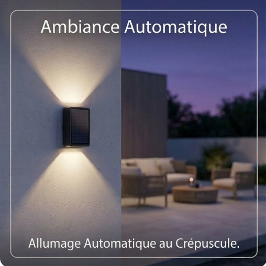 Dernier Jour -50% | GlowUp™ Lampe murale solaire