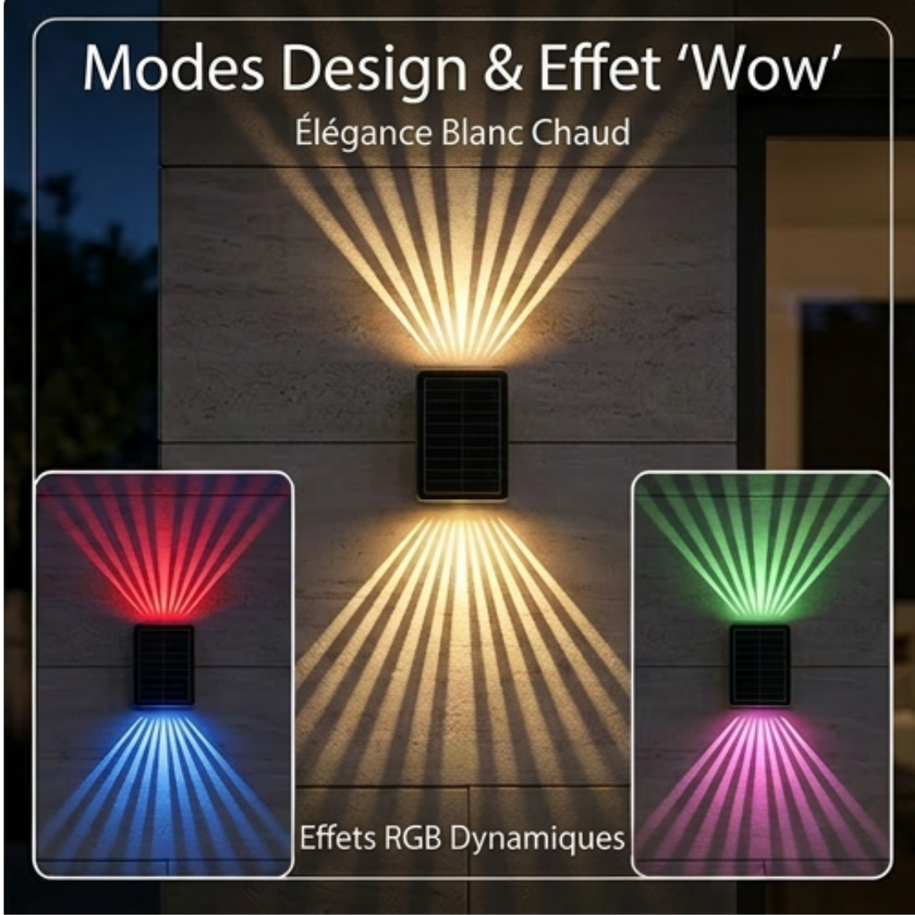 Dernier Jour -50% | GlowUp™ Lampe murale solaire