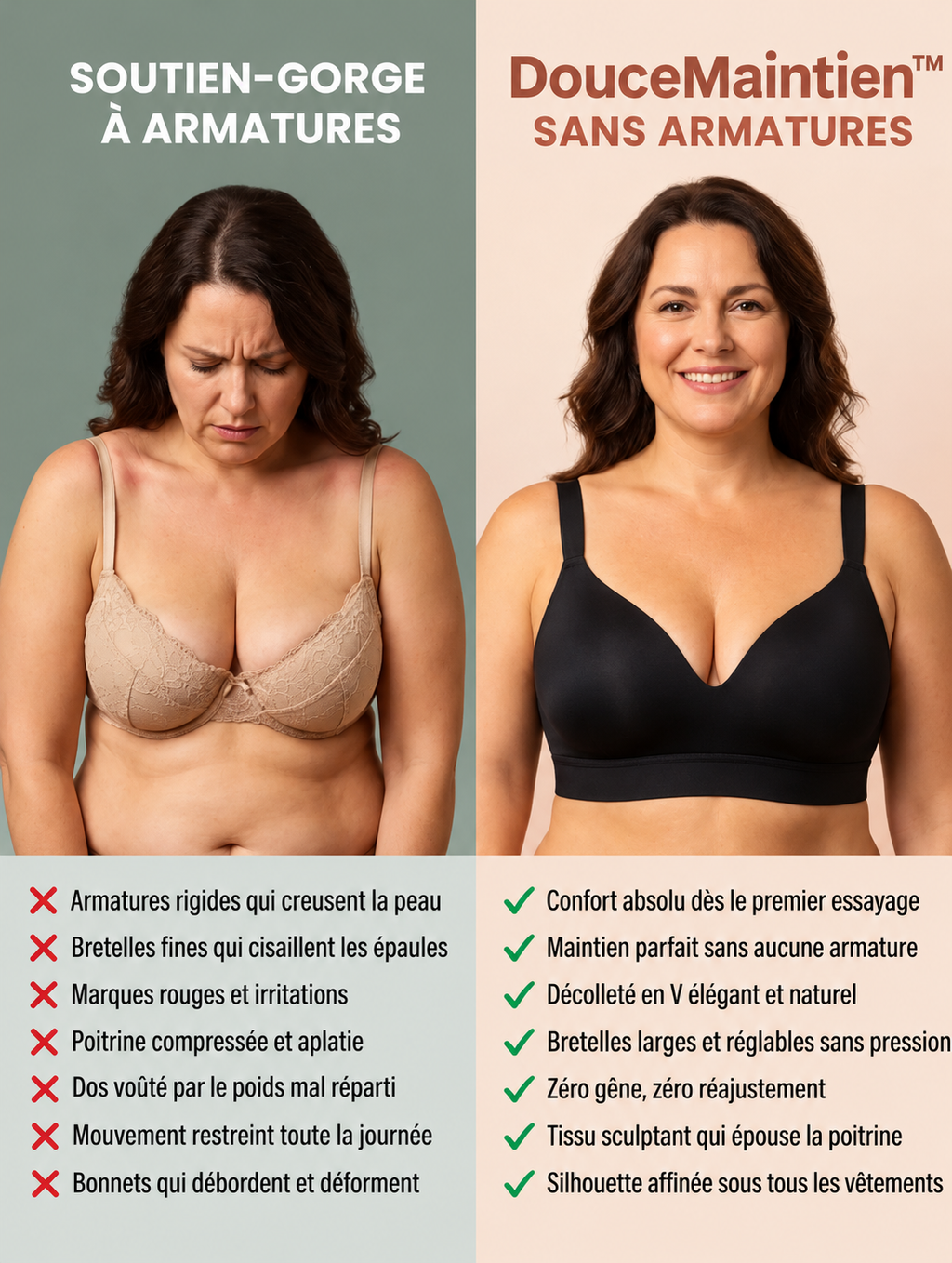 DouceMaintien™ – Soutien-Gorge Sans Armature à Maintien Confortable